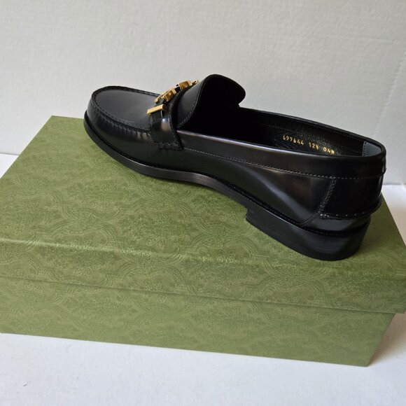 NIB Gucci Cara Logo Snaffle Loafers - G 12.5 US 13-13.5 - Picture 7 of 10